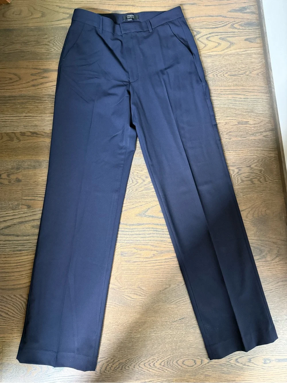 NWOT Banana Republic Navy High-Rise Straight-Leg Trousers size 8Tall. Classic.